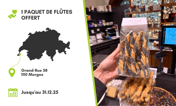 CONFISERIE FORNEROD | 1 paquet de flûtes offert