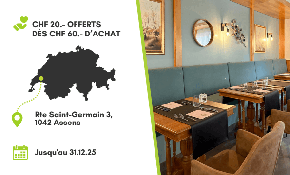 SAISON DE LA CHASSE | CHF 20.- offerts