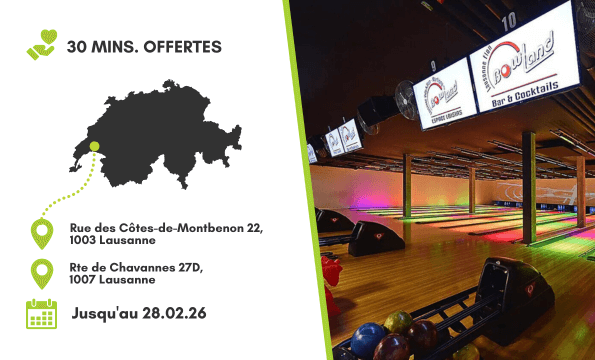 BOWLING VIDY ET FLON | 30 minutes offertes
